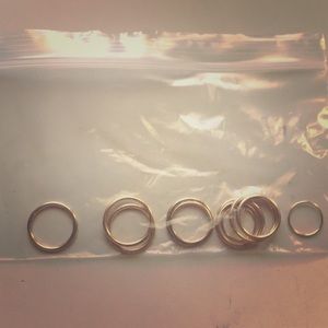 Bag of assorted sized rings